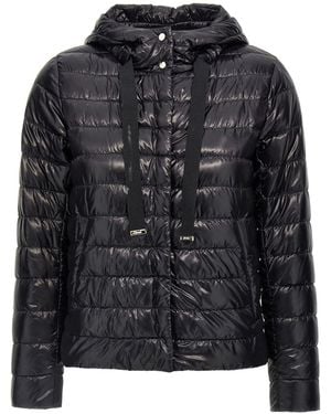 Herno Nylon Short Down Jacket - Black