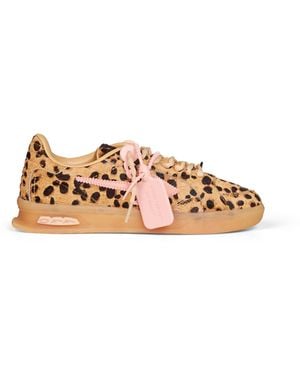 Off-White c/o Virgil Abloh Off Printed Calf Hair End Of Play Trainers - Natural
