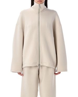 REMAIN Birger Christensen Soft Zipped Jacket - Natural