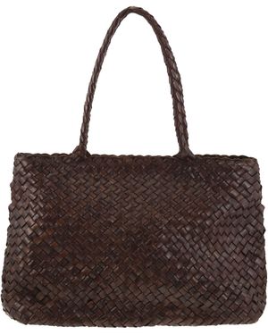 Dragon Diffusion Vintage Mesh Tote - Brown