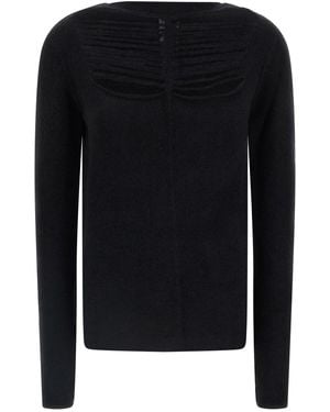 Rick Owens Ls Top Sweater - Black