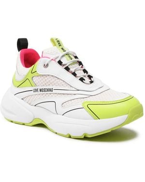 Moschino Sporty Mix Sneakers Shoes - White