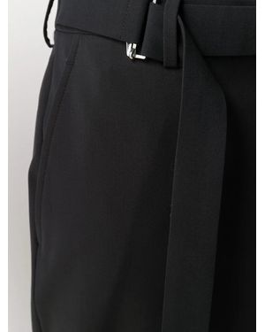 Valentino Belted Tailored Cut Trousers - Black