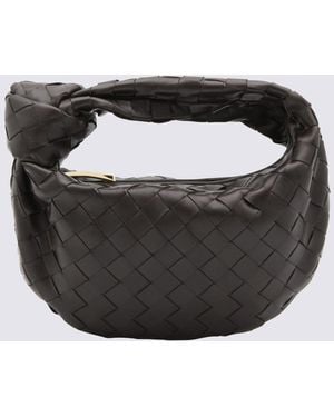 Bottega Veneta Dark Leather Mini Bag - Black