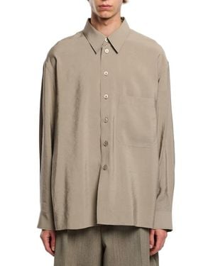 Studio Nicholson Studio Nicholson Oversized Patch Pocket Shirt - Brown