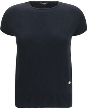 Balmain Wool Oves Aries Sleeveles Sweater Clothing - Black
