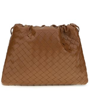 Bottega Veneta Medium Clutch Bag - Brown
