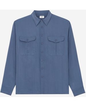 Saint Laurent Shirt Viscose - Blue