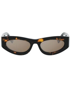 Fendi Ff Diamonds Acetato Sunglasses - Brown