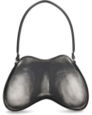 DIESEL Double-D Bag Polyurethane Shoulder - Grey