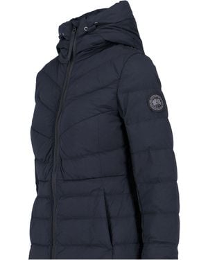 Canada Goose Long Down Jacket Clair - Blue