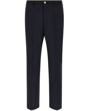 Marni Straight Flat Front Pants - Blue