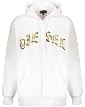 DIESEL Hoodie With A Vibrant Print - White