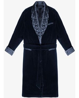 Larusmiani Robe Clark Gable Robe - Blue
