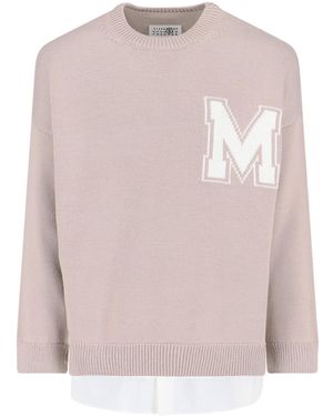 MM6 by Maison Margiela Jumpers Virgin Wool - Pink