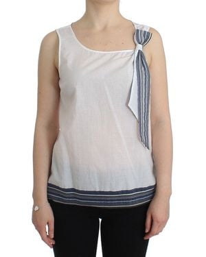 Ermanno Scervino Top Blouse Tank Shirt Sleeveless - Gray