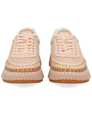 Chloé Trainer Nama Polyester Trainers - Natural