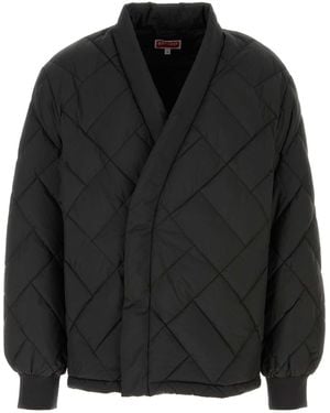 KENZO Weave Down Kimono - Black