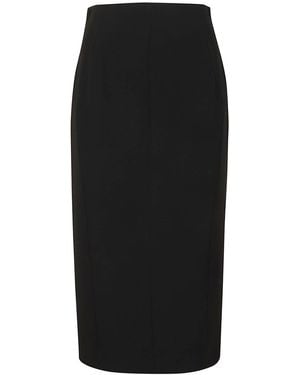 Max Mara Triacetate Midi Pencil Skirt - Black