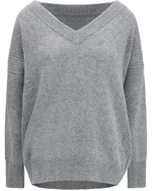 Ermanno Scervino Knit Dress With Slip - Grey