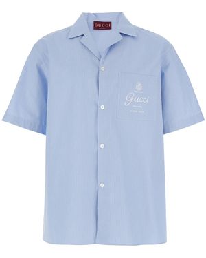 Gucci Bowling Shirt Cotton - Blue