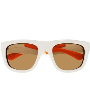 Bottega Veneta Frame And Lens Sunglasses - Brown