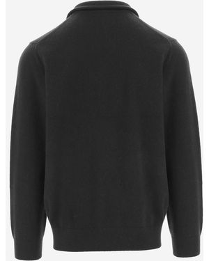 Vince Cashmere Half-Zip Jumper - Black