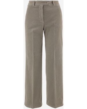 Ql2 Stretch Cotton Trousers - Grey