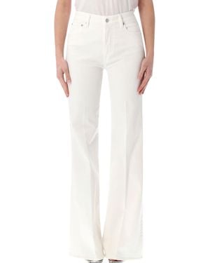 CYCLE Flaire High-Rise Flare Jeans Cotton - White
