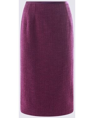 Dolce & Gabbana Cotton Skirt - Purple