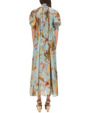 Zimmermann Ascension Maxi Dress Silk - Metallic