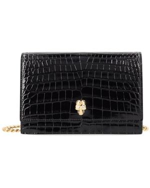 McQueen Small Skull Bag - Black