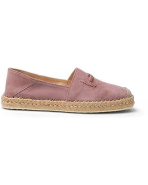 Tod's Tods Suede Espadrilles Shoe - Pink