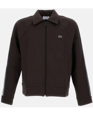 Lacoste Zip-Up Sweatshirt - Black