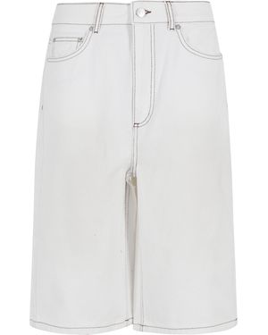 Herskind Emily Denim Shorts Cotone - White