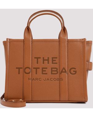Marc Jacobs Medium The Leather Tote Bag - Brown