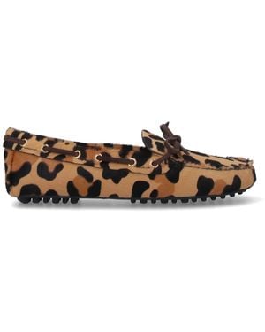Car Shoe Pony Hair Loafers - Multicolour