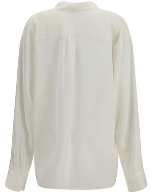 TOTEME Shirt Layered Collar Viscose - White