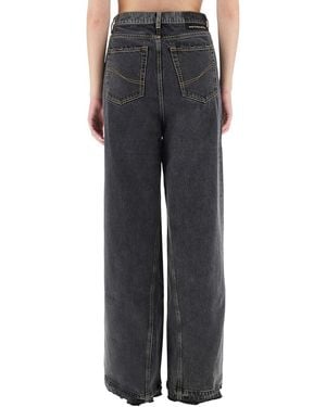 Stella McCartney Wide Leg Jeans Polyester - Black