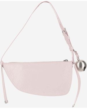 Burberry Mini Shield Leather Shoulder Bag Calfskin - Pink