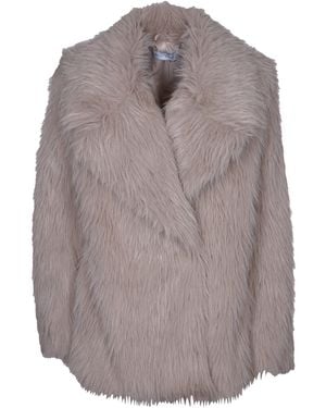 WEILI ZHENG All-Over Fur Applique Jacket - Grey