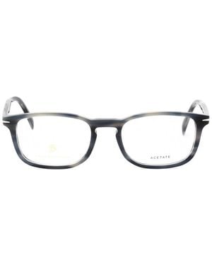David Beckham David Beckham Db102702W800 Rectangle Full Rim Eyeglasses - Brown