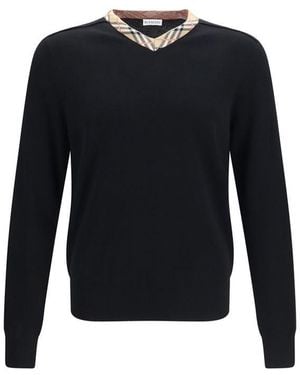Burberry Wool Oves Aries Sweatshirt Clothing - Blue