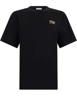 Burberry T-Shirt Cotton T-Shirts - Black