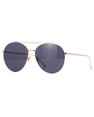 Tom Ford Sunglasses Round Full Rim, Frame And Lens Ft075728A - Purple