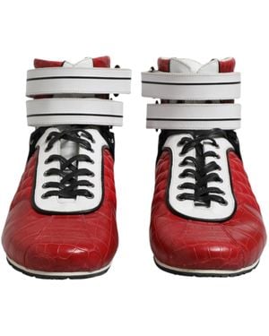 Dolce & Gabbana Hightop Trainers - Red