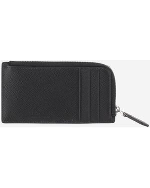 Montblanc Cardholder Leather Wallets & Cardholders - Black