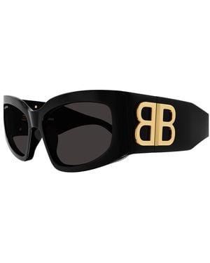Balenciaga Bb0321S Dinasty-Linea Everyday 002 Recycled Acetate Occhiali Sole - Black