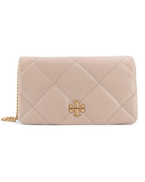 Tory Burch Kira Quilted Leather Crossbody Bag - Natural