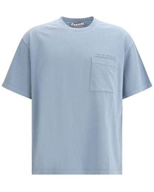 Marni Cotton T-Shirt - Blue